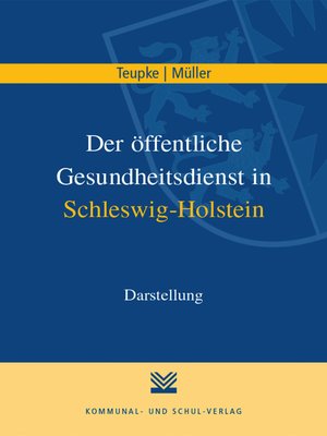 cover image of Der öffentliche Gesundheitsdienst in Schleswig-Holstein